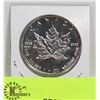 Image 1 : 1991 CANADIAN 1 OUNCE .999 FINE SILVER $5 COIN.