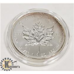 2012 CANADIAN 1 OUNCE .999 FINE SILVER $5 COIN.