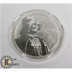 2017 DARTH VADER $2 FINE SILVER .999 COIN.