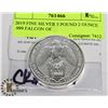Image 1 : 2019 FINE SILVER 5 POUND 2 OUNCE .999 FALCON OF