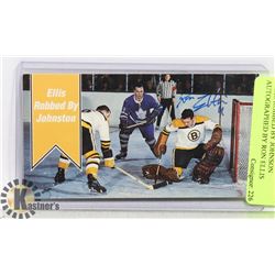 ELLIS ROBBED BY JOHNSON AUTOGRAPHED BY RON ELLIS