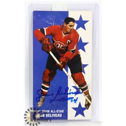 JEAN BELIVEAU SIGNED MONTREAL CANADA PARKHURST