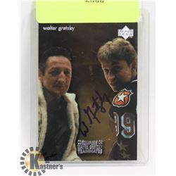 WALTER GRETZKY AUTOGRAPHED HOCKEY CARD (MCDONALDS)