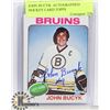 Image 1 : JOHN BUCYK  AUTOGRAPHED HOCKEY CARD TOPPS