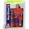 Image 1 : HENRI RICHARD AUTOGRAPHED HOCKEY CARD