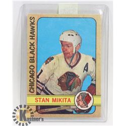 STAN MIKITA 72-73 OPC CARD #177 CHICAGO BLACKHAWKS