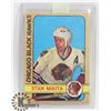 Image 1 : STAN MIKITA 72-73 OPC CARD #177 CHICAGO BLACKHAWKS