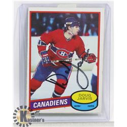 DOUG JARVIS MONTREAL CANADIENS SIGNED CARD
