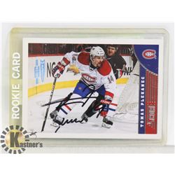 TOMAS PLEKANEC MONTREAL CANADIENS SIGNED CARD