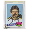 Image 1 : BOB SAUVE BUFFAL SABRES SIGNED CARD.