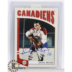 DICKIE MOORE MONTREAL CANADIENS SIGNED CARD