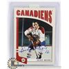 Image 1 : DICKIE MOORE MONTREAL CANADIENS SIGNED CARD