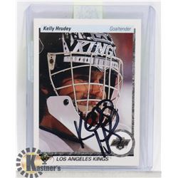 KELLY HRUDEY LOS ANGELES KINGS SIGNED CARD