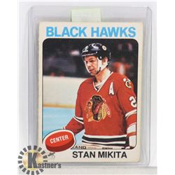 STAN MIKITA 75-76 OPC CARD #30 CHICAGO BLACKHAWKS