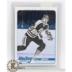 PAUL COFFEY EDMONTON OILERS HOCKEY HEROES CARD