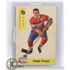 Image 1 : CLAUDE PROVOST MONTREAL CANADIENS 1954 PARKHURST