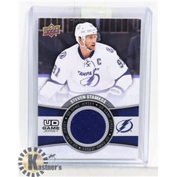 STEVEN STAMKOS UD GAME JERSEY CARD 15-16