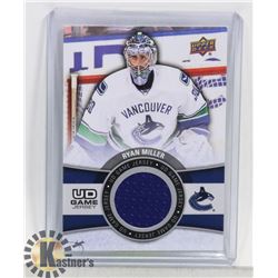RYAN MILLER UD GAME JERSEY CARD 15-16