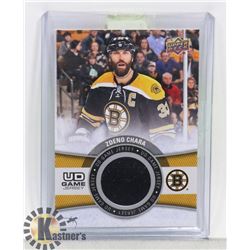 ZDENO CHARA BOSTON BRUINS JERSEY CARD 18-19 UD