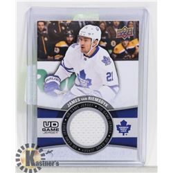 JAMES VAN REIMSDYK GAME JERSEY CARD 18-19 UD