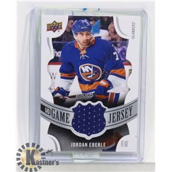 JORDAN EBERLE GAME JERSEY CARD 18-19 UD
