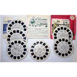 17)  LOT OF 6 VINTAGE VIEW MASTER REELS