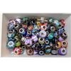 Image 1 : 10)  LOT OF 100 PANDORA STYLE BEADS AND