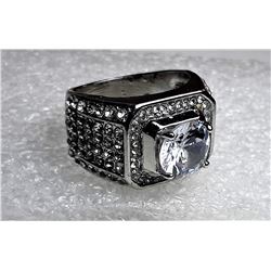 3)  WHITE TOPAZ 925 STAMPED SILVER