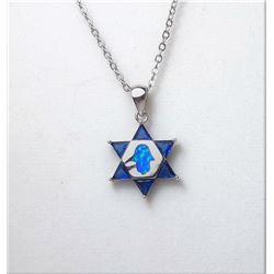 1)  SILVER (925 STAMPED) BLUE SAPPHIRE