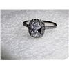 Image 1 : 8)  HALO 14k WHITE GOLD FILLED AND CZ