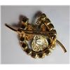 Image 2 : 16)  VINTAGE CZECH EMERALD GREEN AND