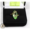Image 1 : NEW GOLD PLATED RING SZ 8