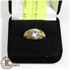 Image 1 : NEW GOLD PLATED RING SZ 7