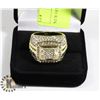 Image 1 : NEW GOLD PLATED RING SZ 10