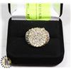 Image 1 : NEW GOLD PLATED RING SZ 8