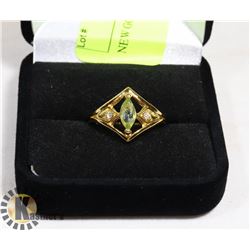 NEW GOLD PLATED RING SZ 6