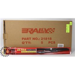 CASE OF 5 NEW 18" VISION TEC  WIPER BLADES