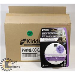 CASE OF 6 NEW KIDDE CARBON MONOXIDE/SMOKE ALARMS
