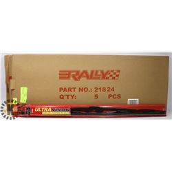 PACK OF 5 NEW 24" ULTRA VISION WIPER BLADES