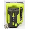 Image 1 : RYOBI LITHIUM B40 VOLT BATTERY & CHARGER.