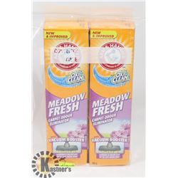 BAG OF 2 ARM & HAMMER CARPER CLEANER.