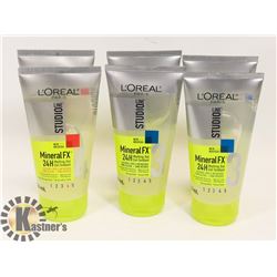 BAG OF 6 ASSORTED HAIR GELS