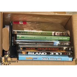 BOX OF ASSORTED DVD