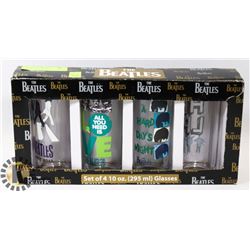 FOUR BEATLE GLASSES.