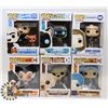 Image 1 : LOT OF 6 ASSORTED FUNKO POP VINYL FIGURES.
