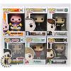 Image 1 : LOT OF 6 ASSORTED FUNKO POP VINYL FIGURES.