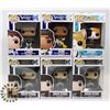 Image 1 : LOT OF 6 ASSORTED FUNKO POP VINYL FIGURES.
