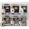 Image 1 : LOT OF 6 ASSORTED FUNKO POP VINYL FIGURES.
