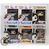 Image 1 : LOT OF 6 ASSORTED FUNKO POP VINYL FIGURES.