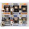 Image 1 : LOT OF 6 ASSORTED FUNKO POP VINYL FIGURES.